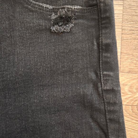GAP Women's High Rise Distressed Favorite Jeggings Black Wash Size 10/30 - Picture 13 of 14